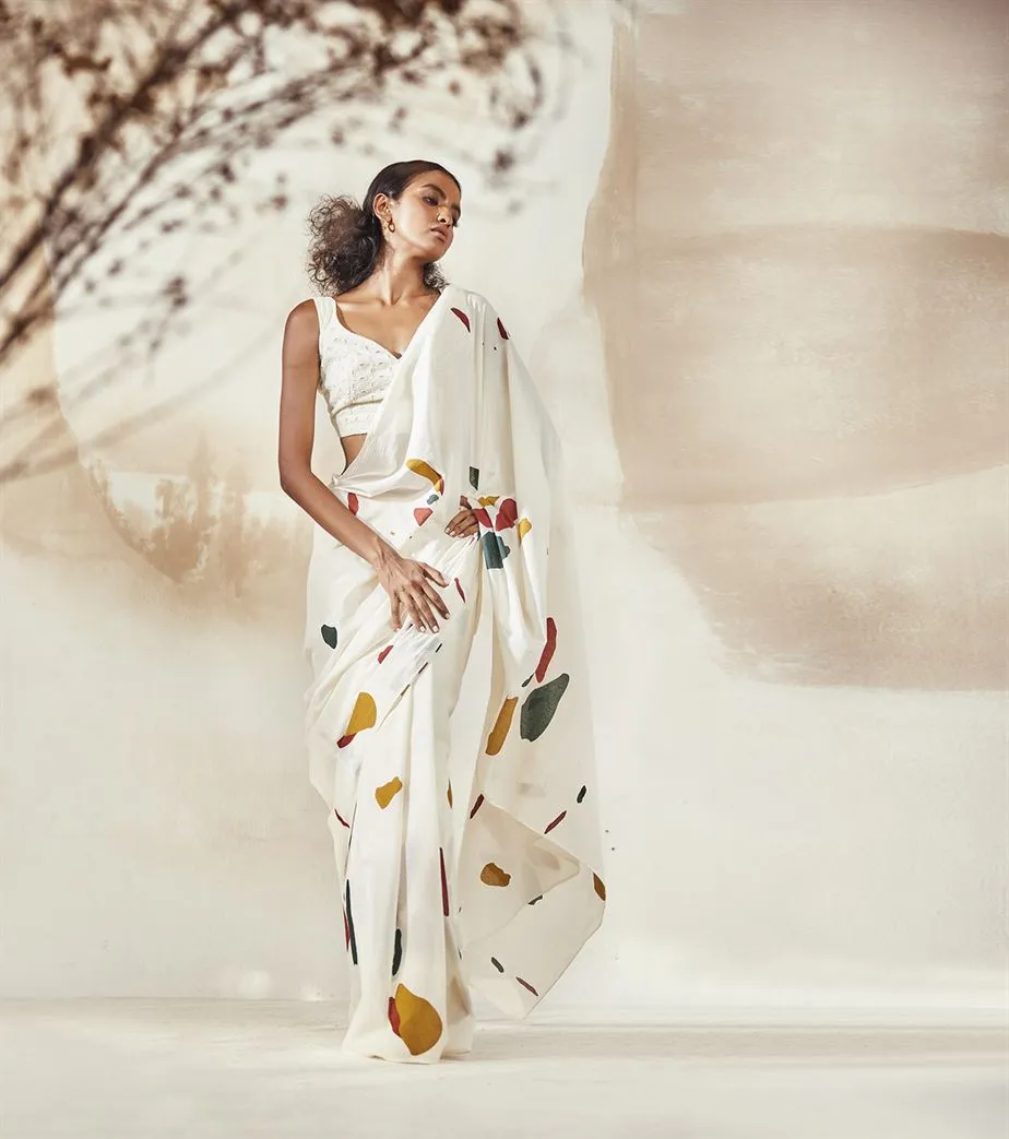 Khara Kapas  I Seattle Olio Mosaic Saree