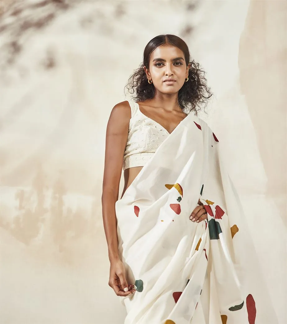Khara Kapas  I Seattle Olio Mosaic Saree
