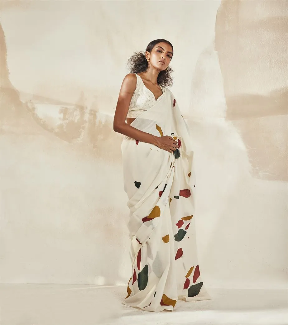 Khara Kapas  I Seattle Olio Mosaic Saree