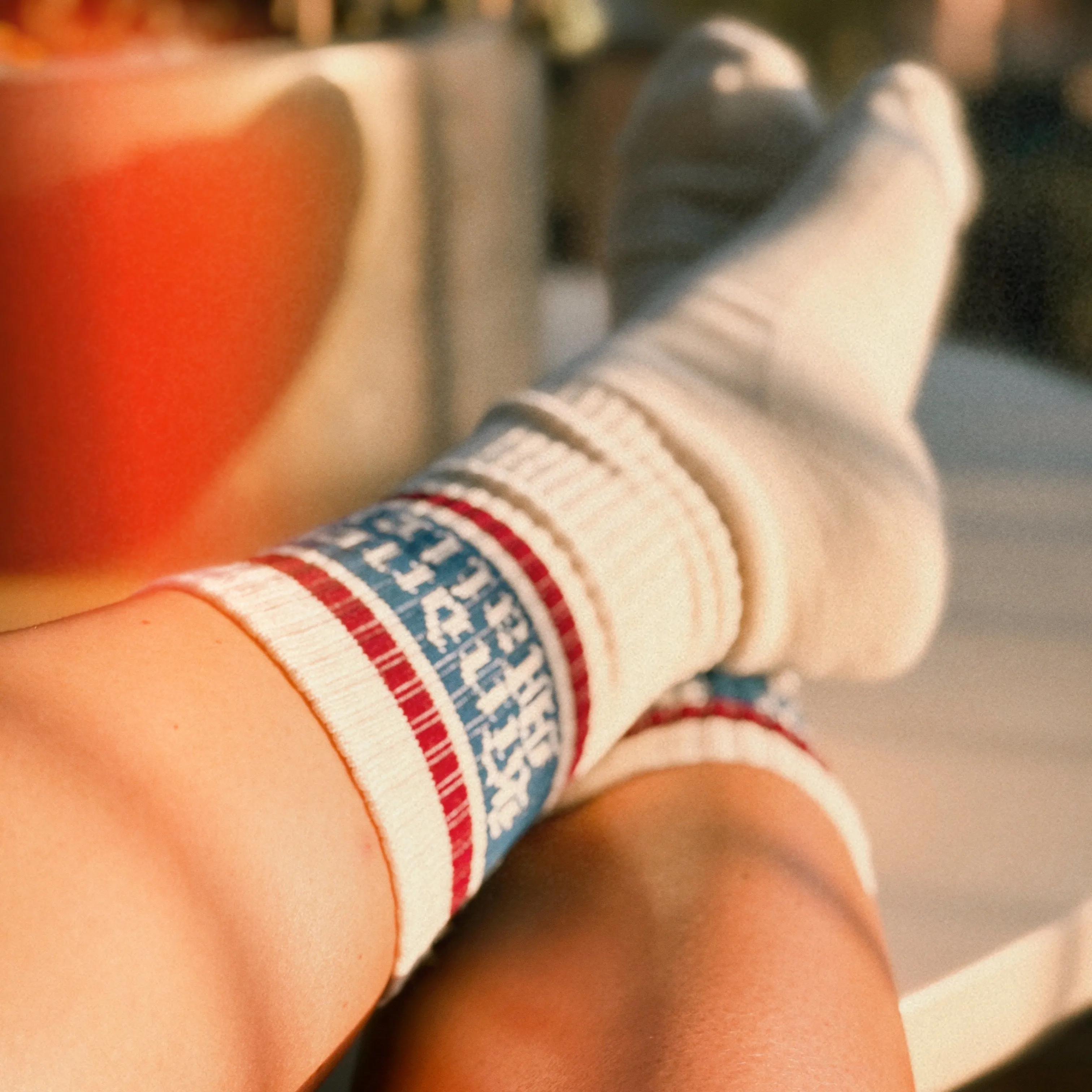 KINDNESS MATTERS STRIPED CREW SOCKS