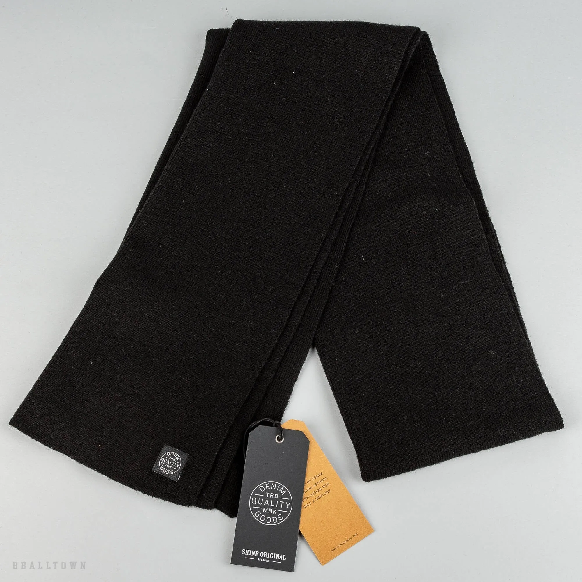 Šál Shine Original Ronan Knit Scarf čierny