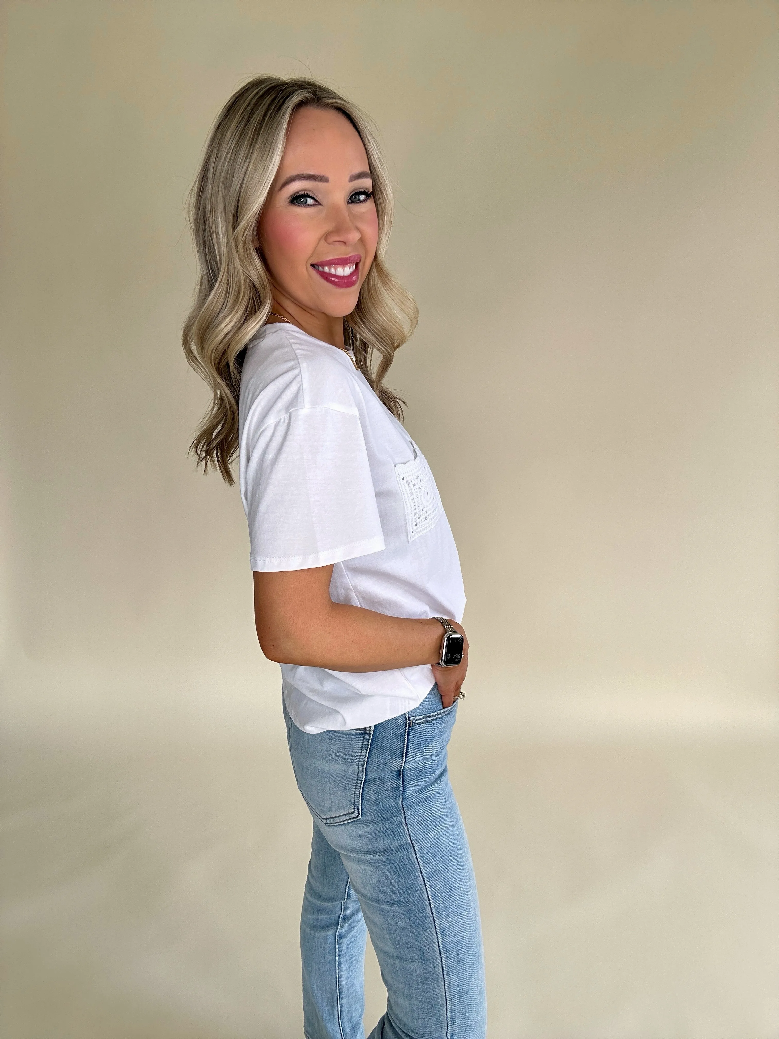 Let's Crochet Knit Top - Off White
