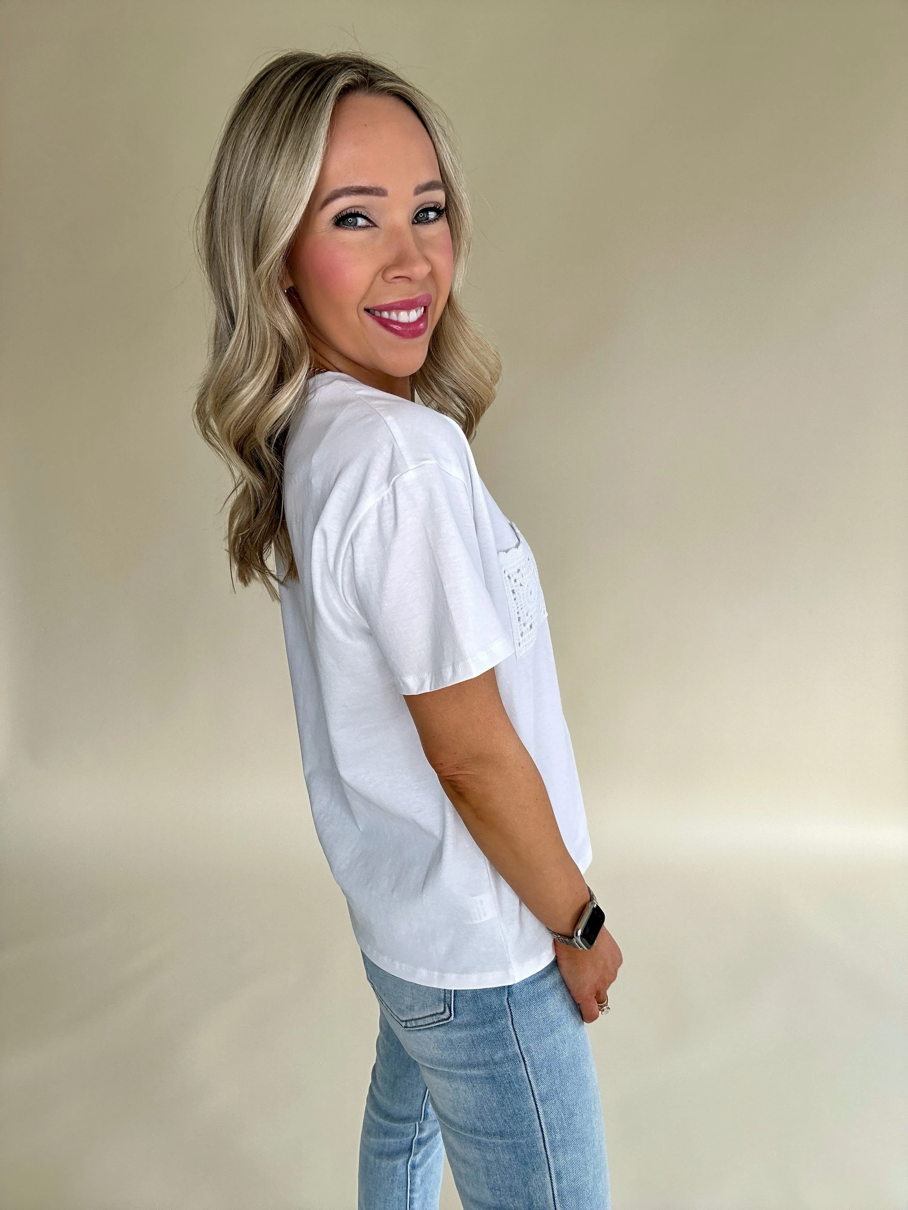 Let's Crochet Knit Top - Off White
