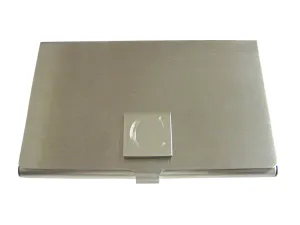 Letter C Etched Monogram Business Card Holder
