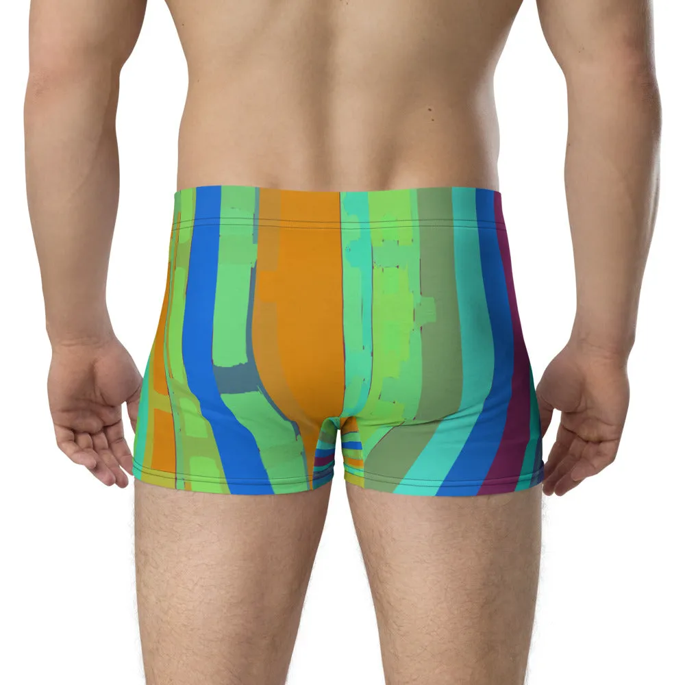 LGBT Mens Boxer Briefs - Multicoloured Striped
