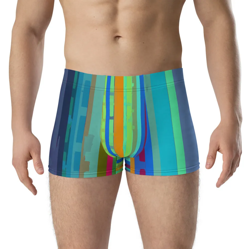 LGBT Mens Boxer Briefs - Multicoloured Striped