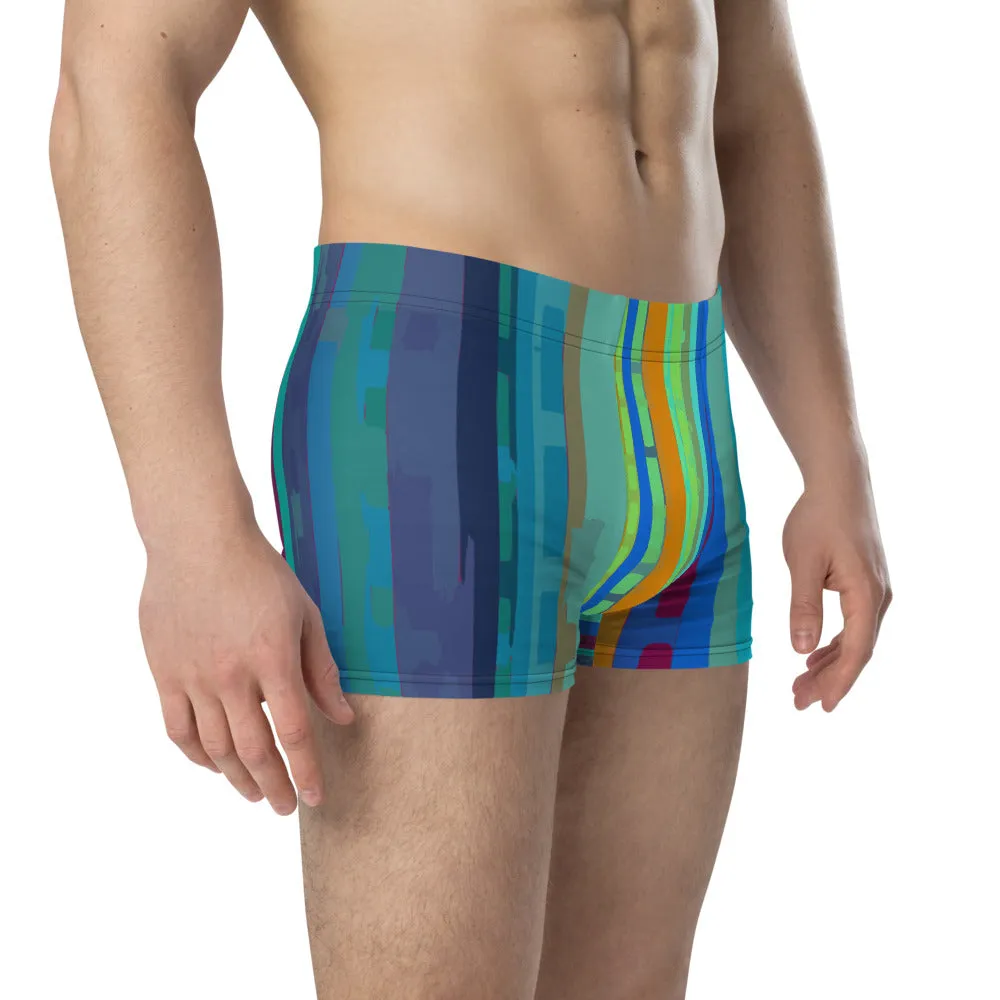 LGBT Mens Boxer Briefs - Multicoloured Striped