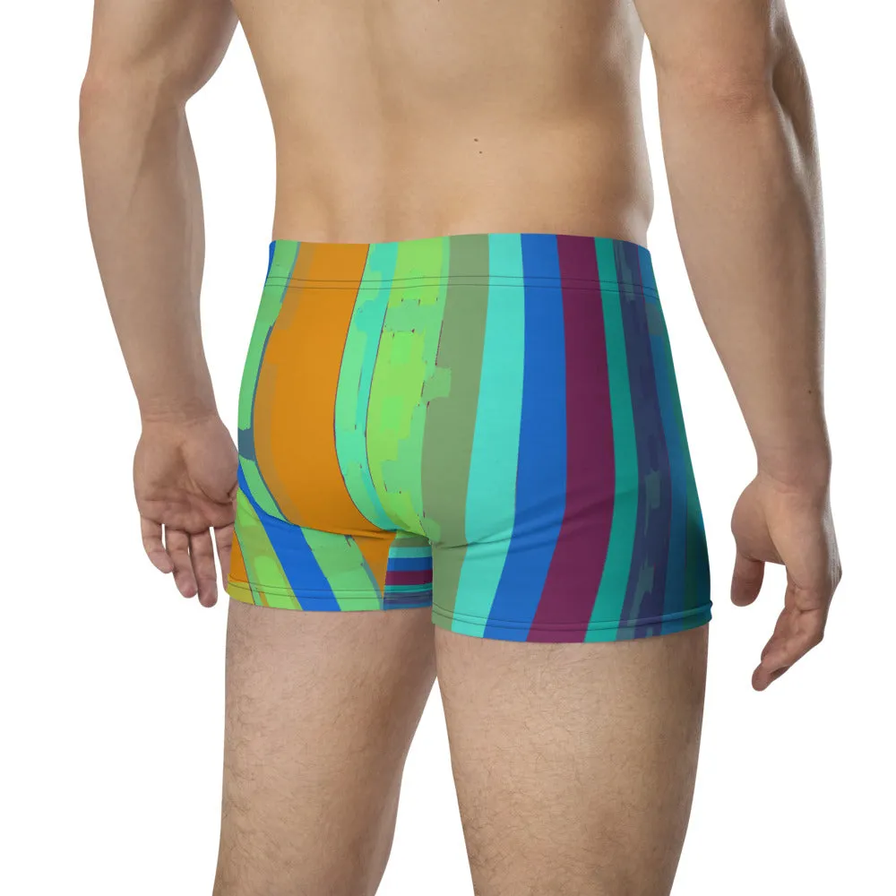 LGBT Mens Boxer Briefs - Multicoloured Striped