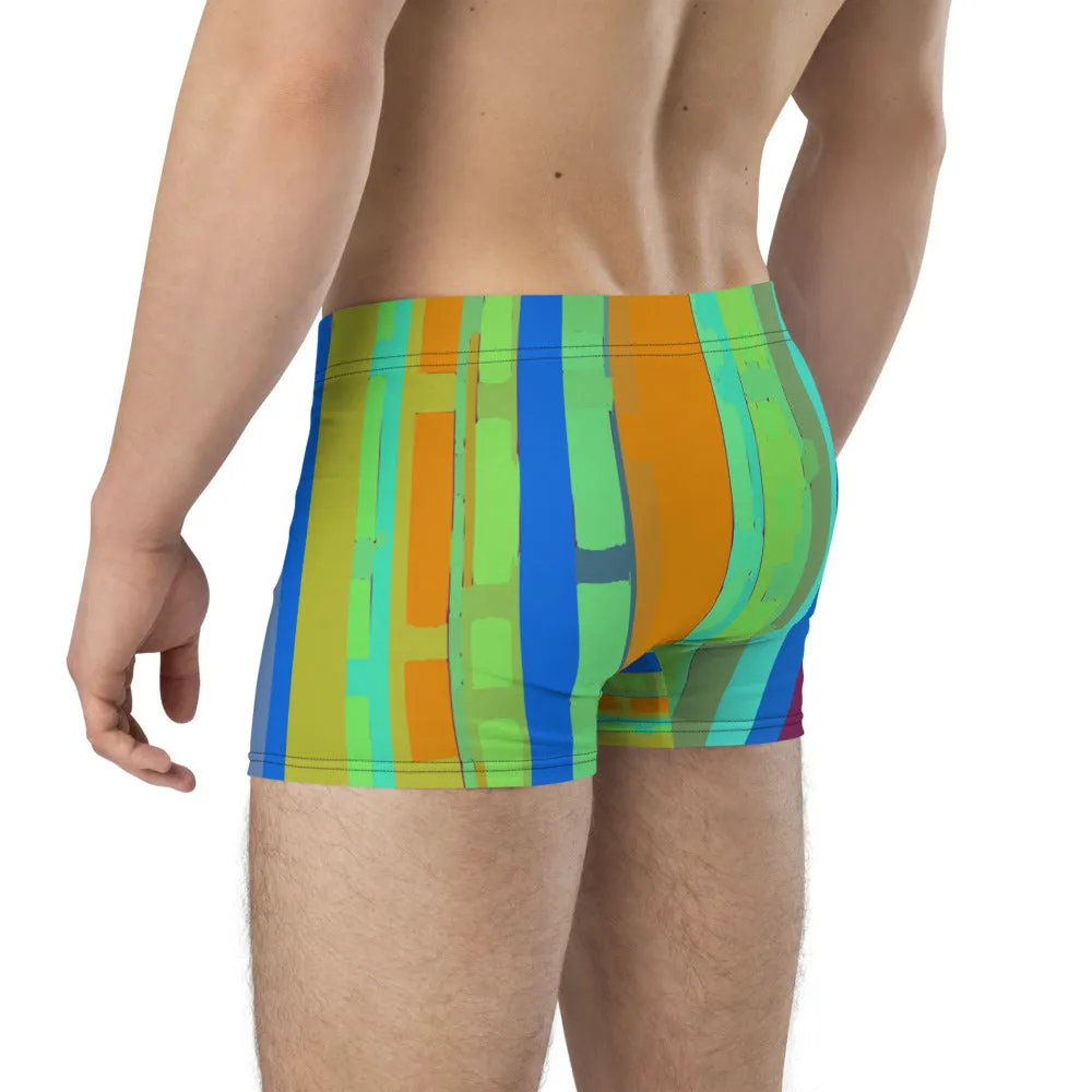LGBT Mens Boxer Briefs - Multicoloured Striped