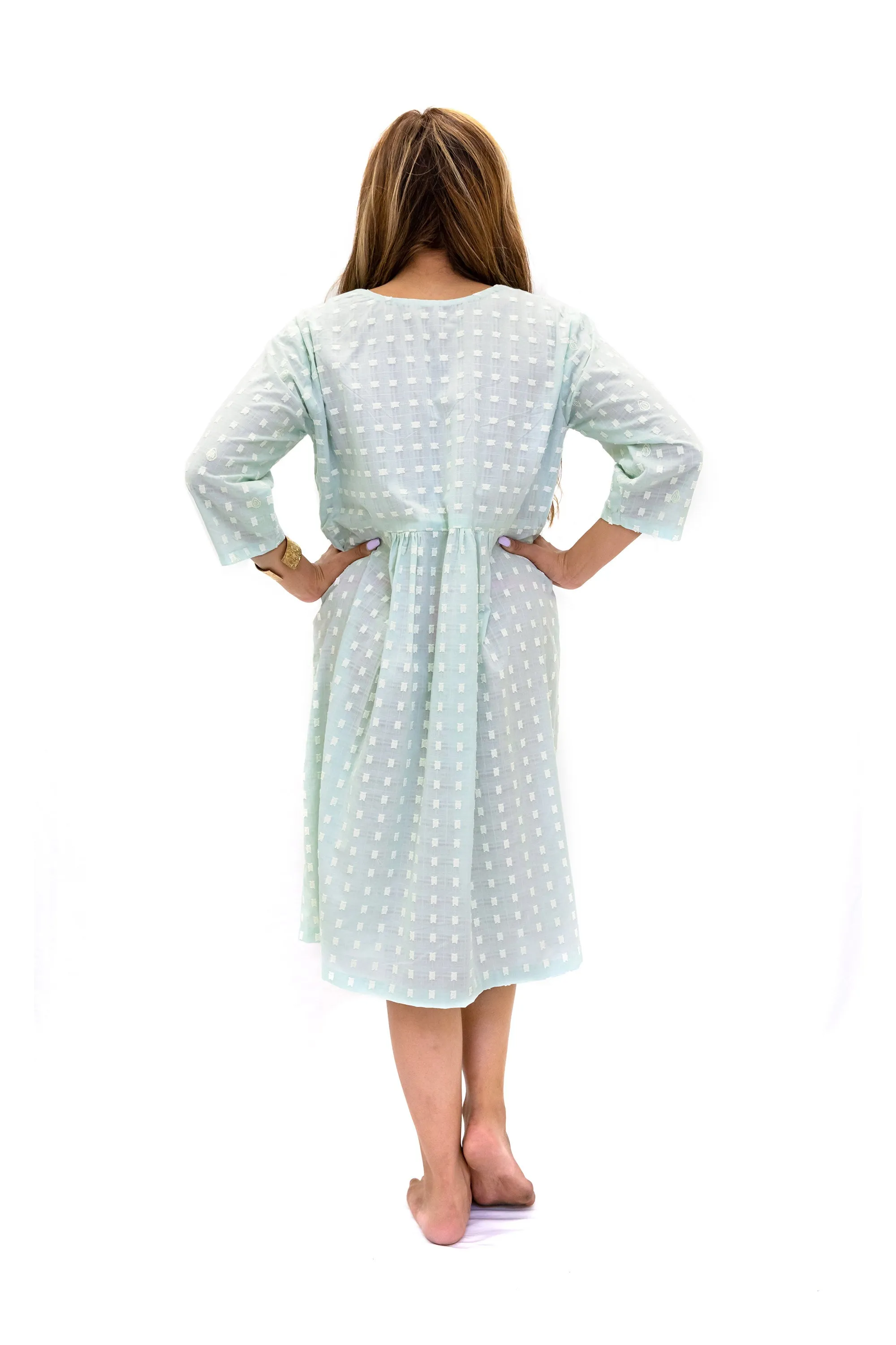 Light Blue Cotton Dress