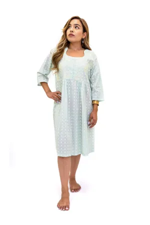 Light Blue Cotton Dress