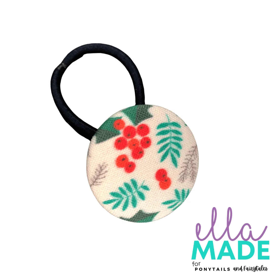 Limited Edition: Christmas Holly Covered Buttons
