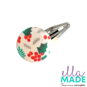 Limited Edition: Christmas Holly Covered Buttons
