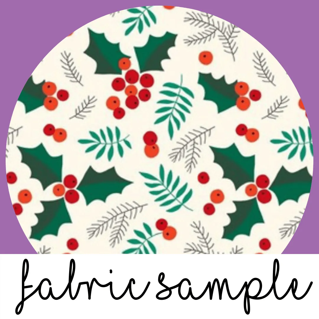 Limited Edition: Christmas Holly Covered Buttons