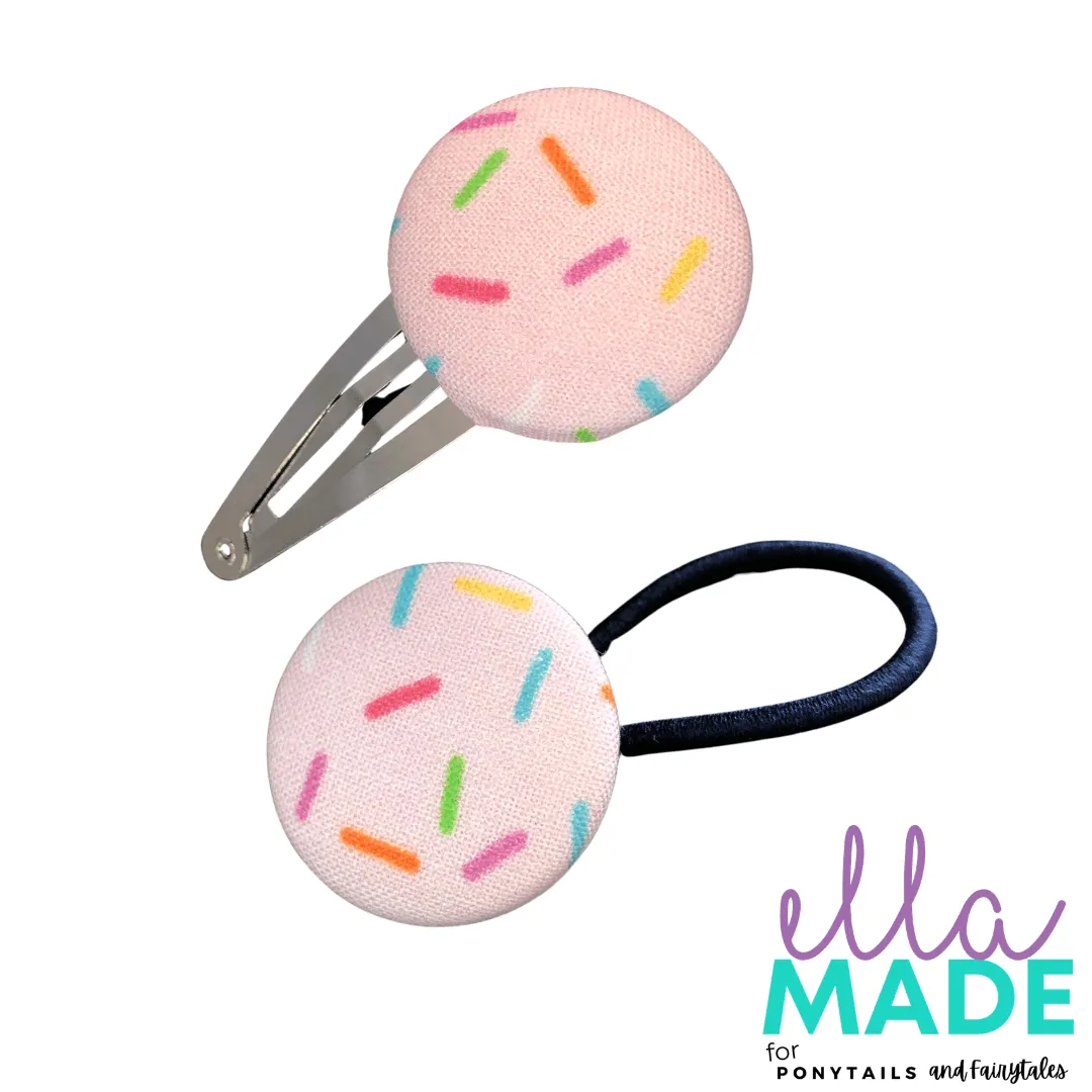 Limited Edition: Rainbow Sprinkles Covered Buttons