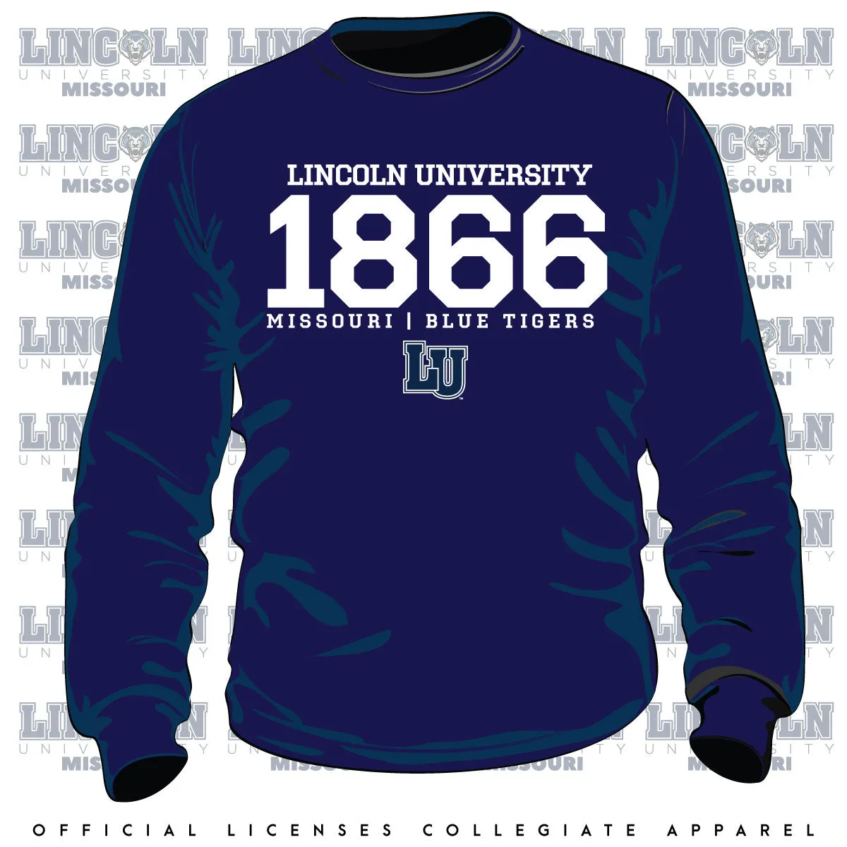 LINCOLN MO | EST. | Navy Unisex Sweatshirt