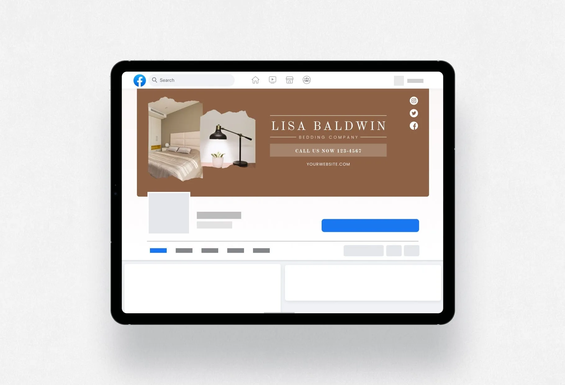 Lisa Facebook Cover Canva Template