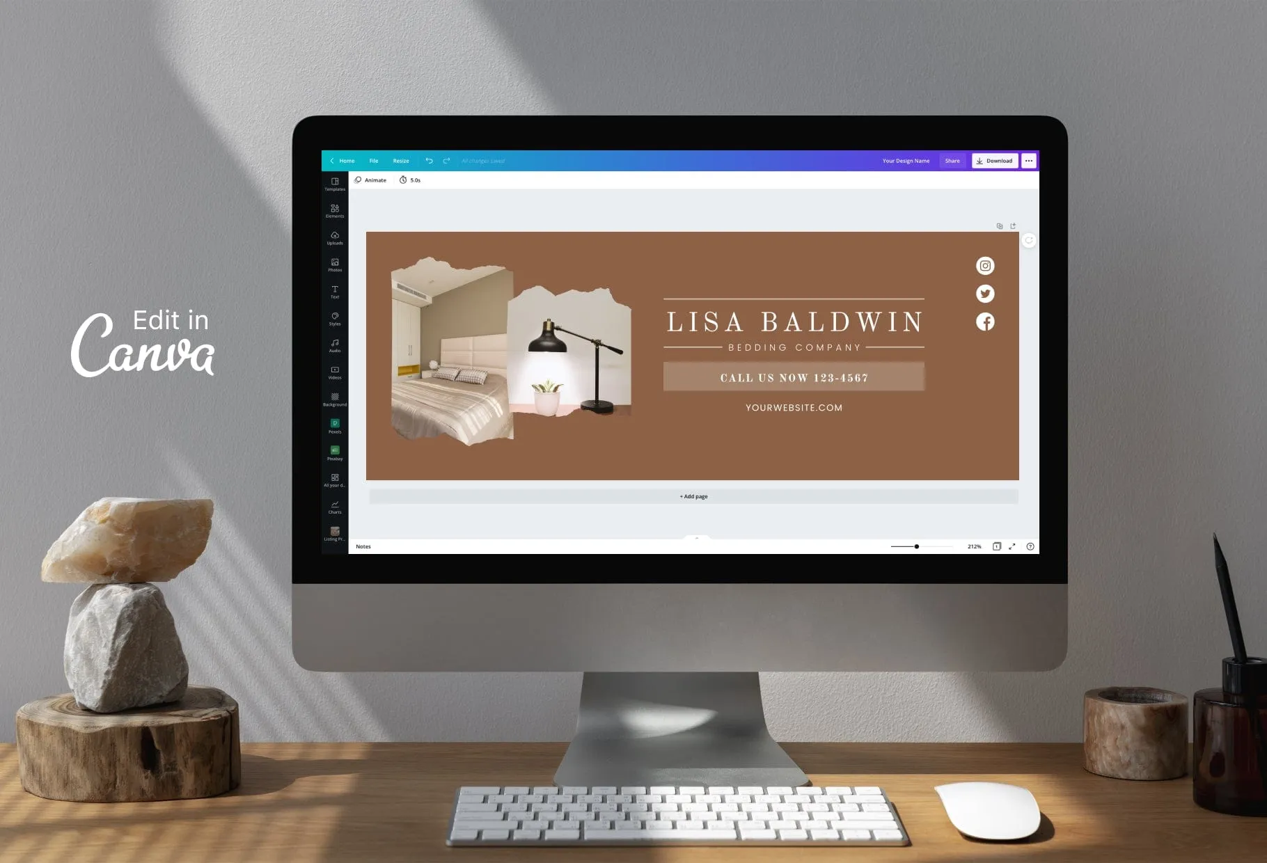Lisa Facebook Cover Canva Template