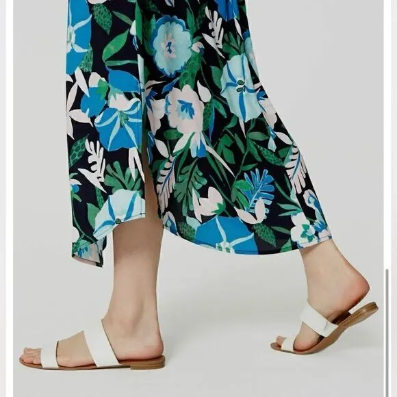 Loft floral skirt 30” length, elasticized waist