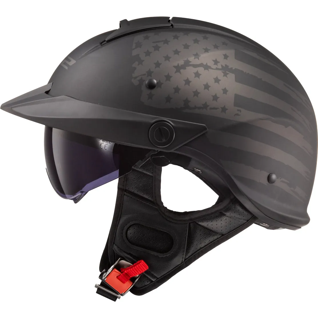 LS2 Helmets Rebellion 1812 Motorcycle Half Helmet