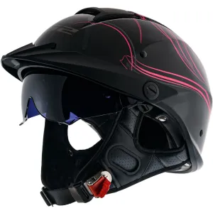 LS2 Helmets Rebellion Wheels & Wings Motorcycle Half Helmet