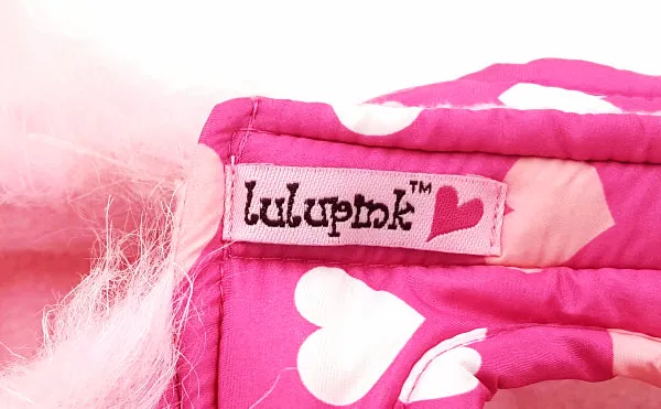 Lulu Pink Dog Coat Pink Hoodie With Fur Trim New XXS Puppy Parka Heart Design