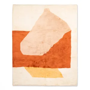 Luminescent Apricot - Luxury Shag Moroccan Rug