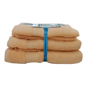 Luxury Zero Twist Cotton Towel 4 Piece Peach
