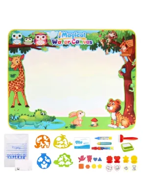 Magic Water Drawing Mat with Reusable Magic Pens