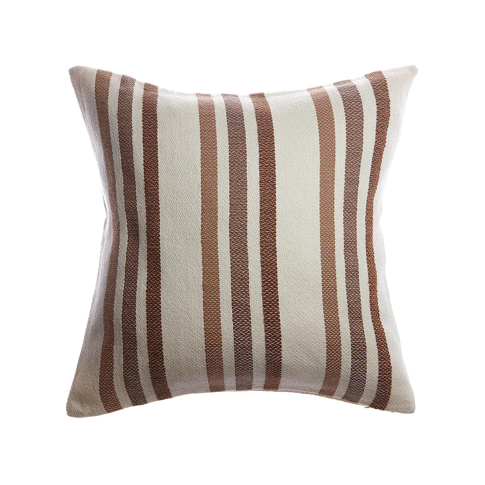 Marlene Lumbar Wool Pillow - Brownie