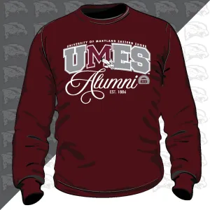 Maryland Eastern Shore | UMES | FANCY ALUMNI Maroon Unisex Sweatshirts (**)