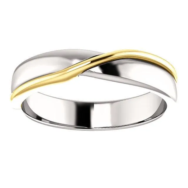 Matthew Patterned Wedding Band