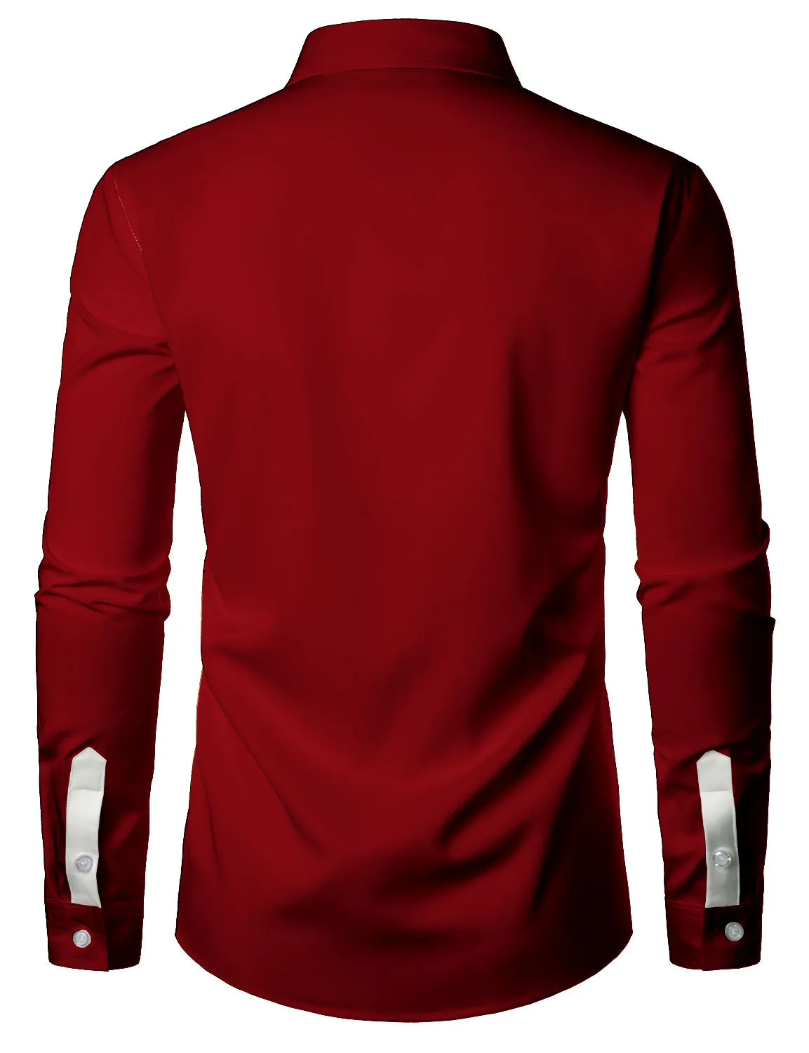 Men's Retro Red Striped And Santa Claus Christmas Long Sleeve Shirt