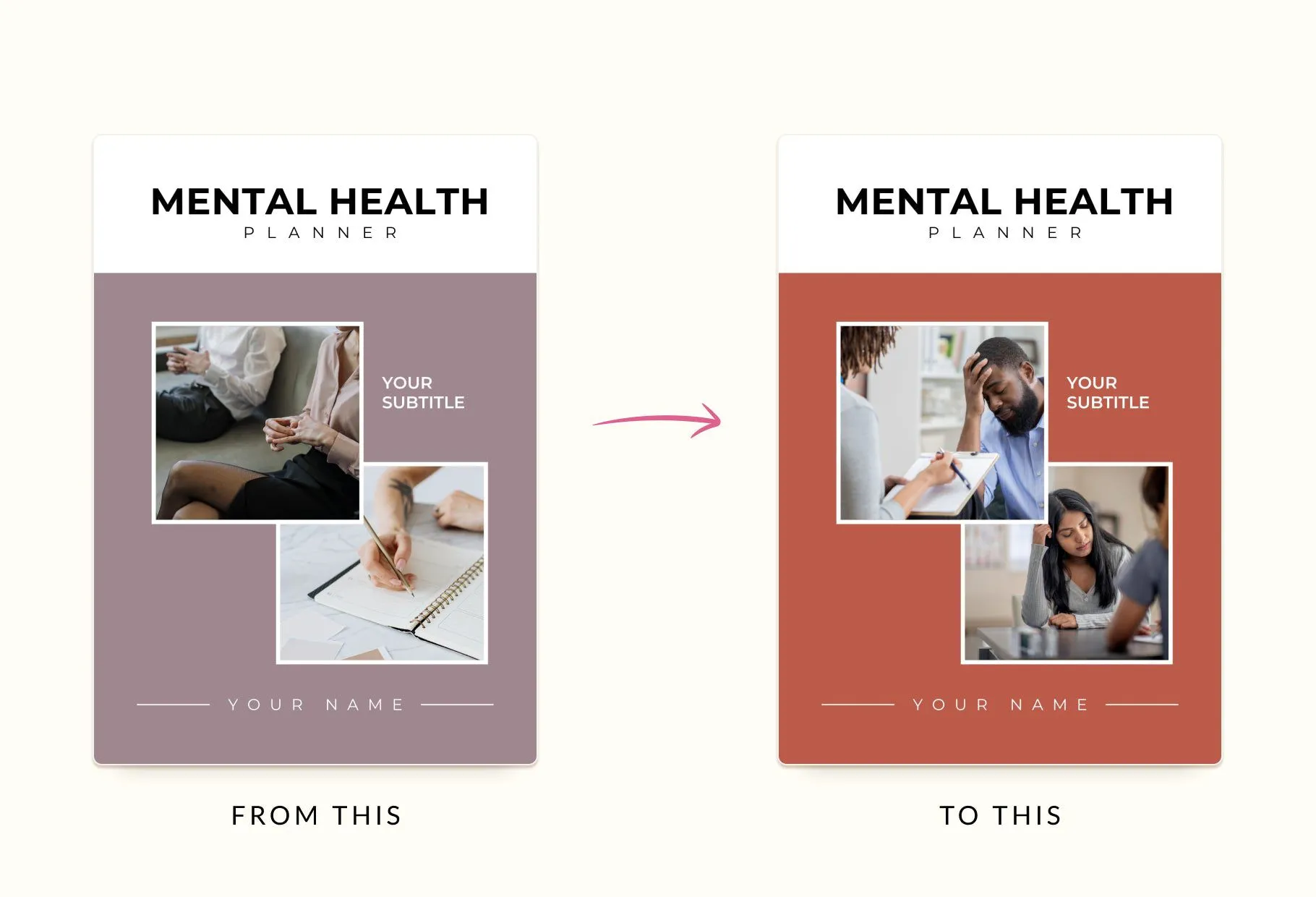 Mental Health Planner Canva Template