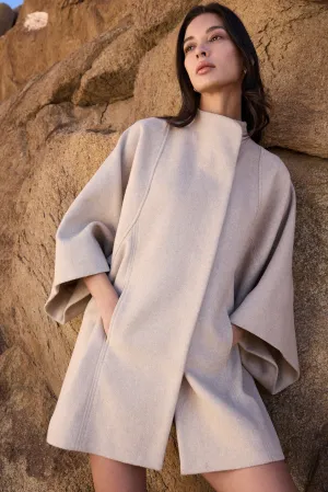 Merino Wool Blend Short Dress (Oatmeal)