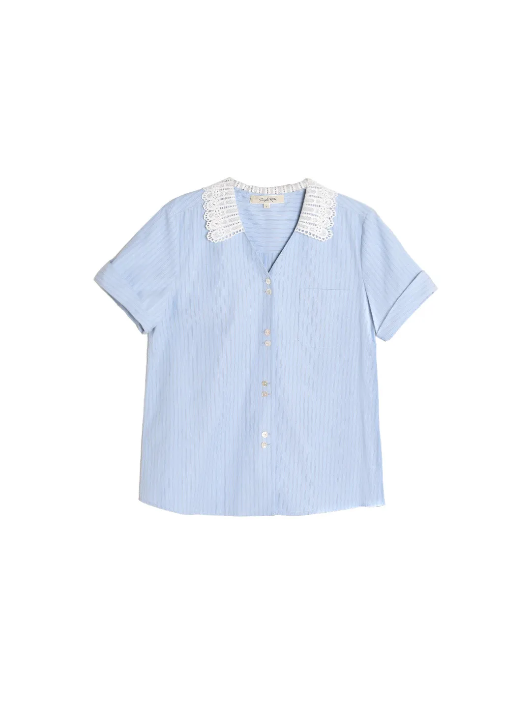 Mika V-Neck Striped Blouse