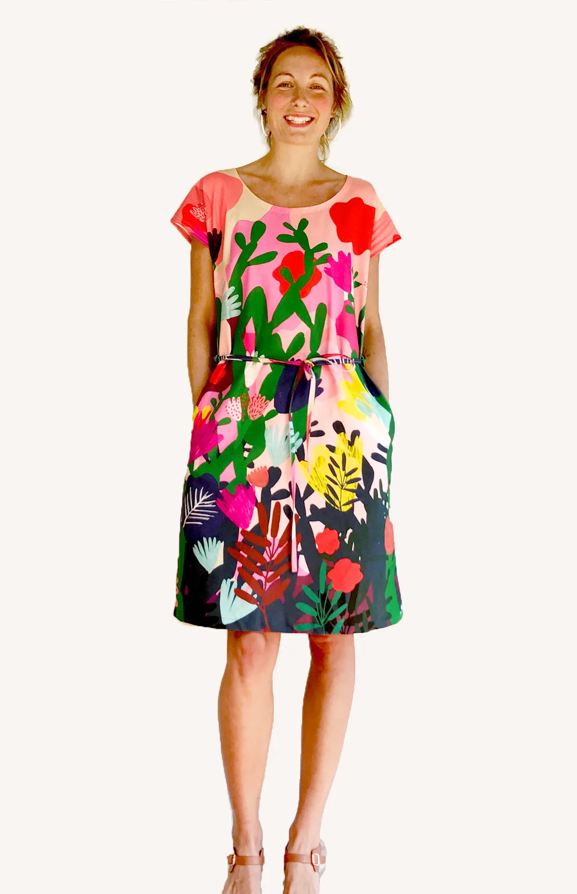 Mor Mor's Garden 100% cotton dress with pockets