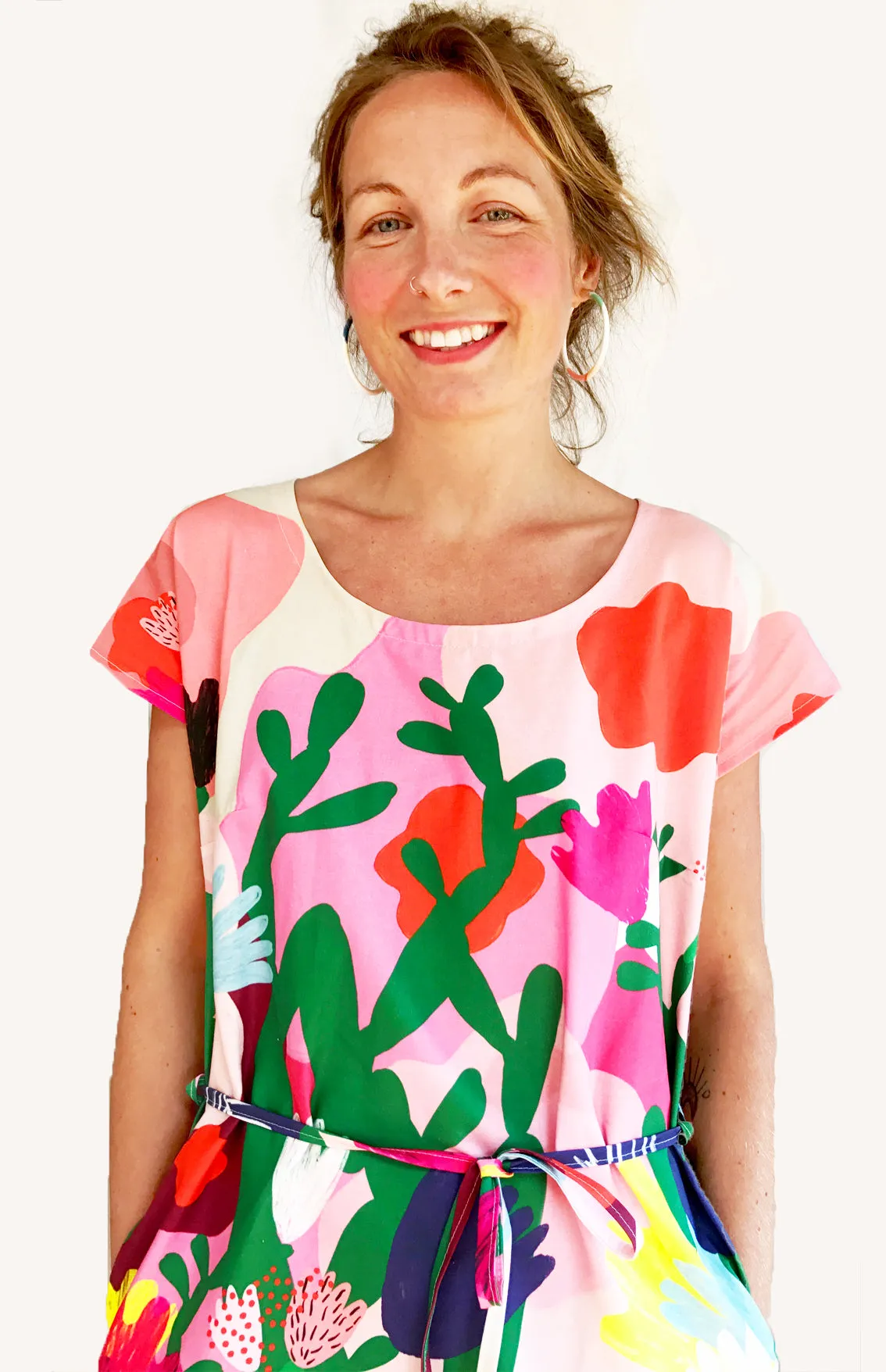 Mor Mor's Garden 100% cotton dress with pockets