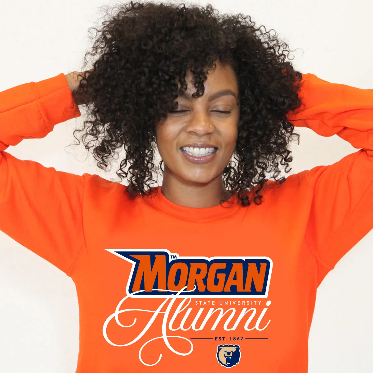 Morgan State | FANCY ALUMNI Orange Unisex Sweatshirt (**)