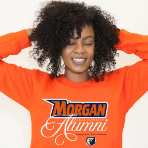 Morgan State | FANCY ALUMNI Orange Unisex Sweatshirt (**)