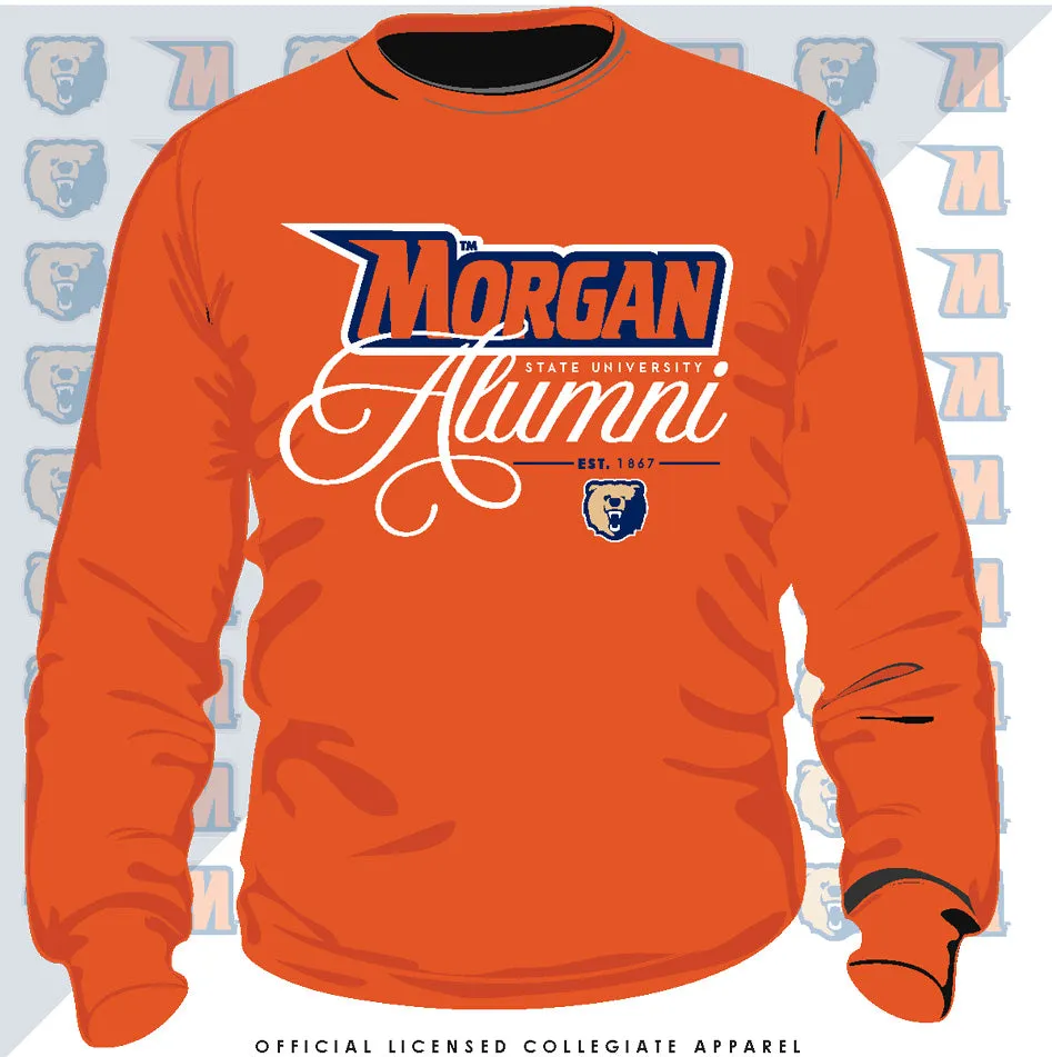 Morgan State | FANCY ALUMNI Orange Unisex Sweatshirt (**)