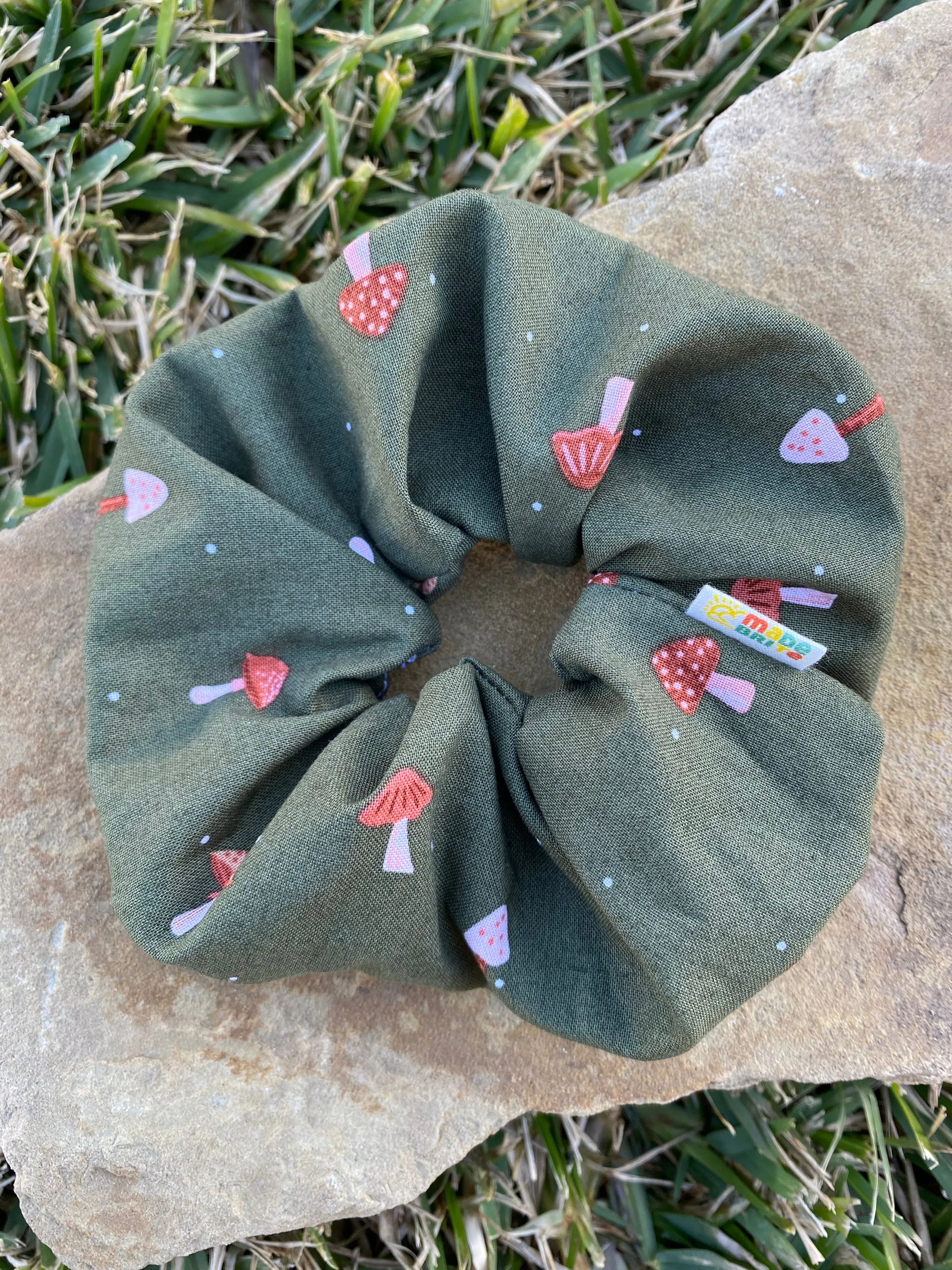 Mushroom Scrunchie Hair Tie Gift