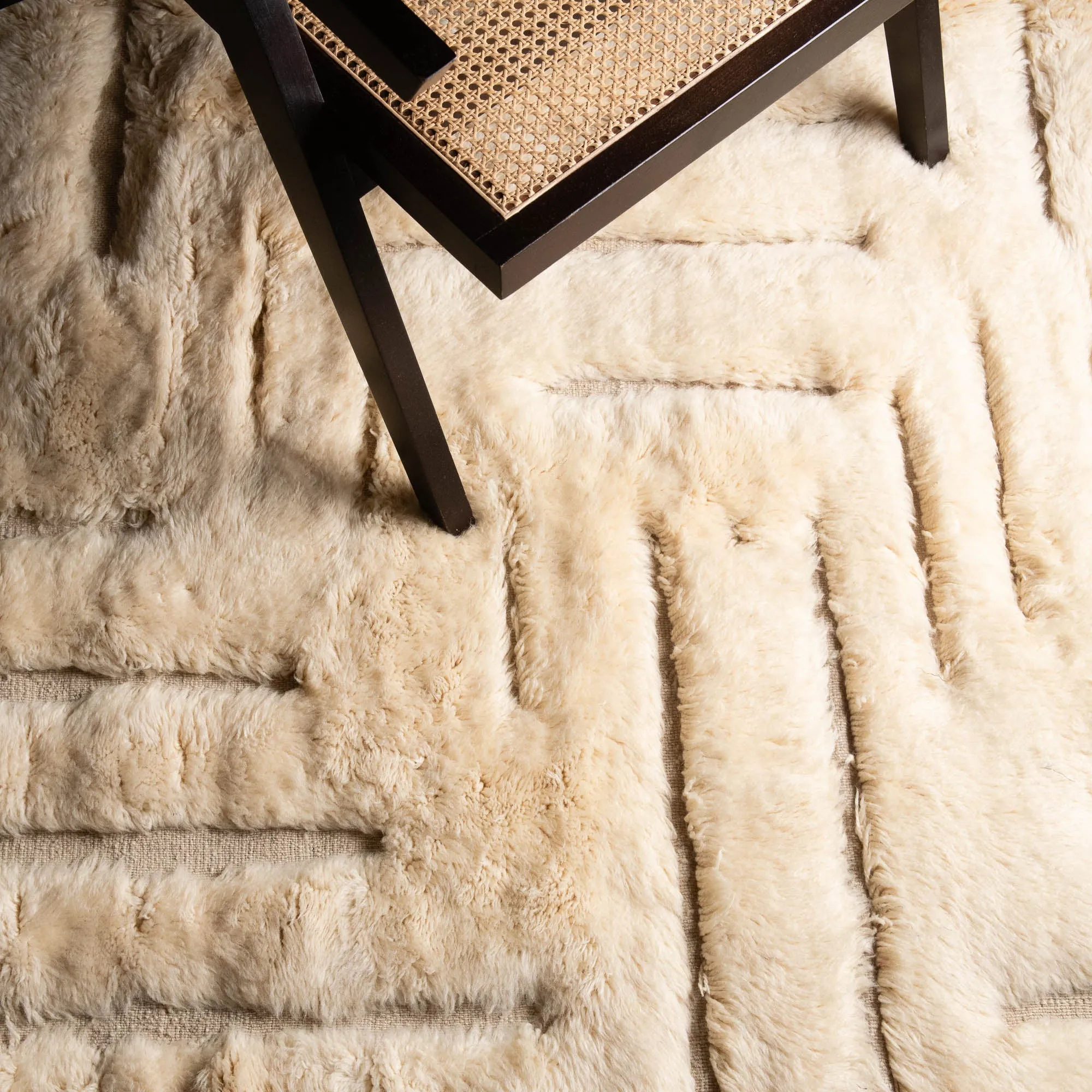 Mystic Labyrinth - Luxury Shag Moroccan Rug