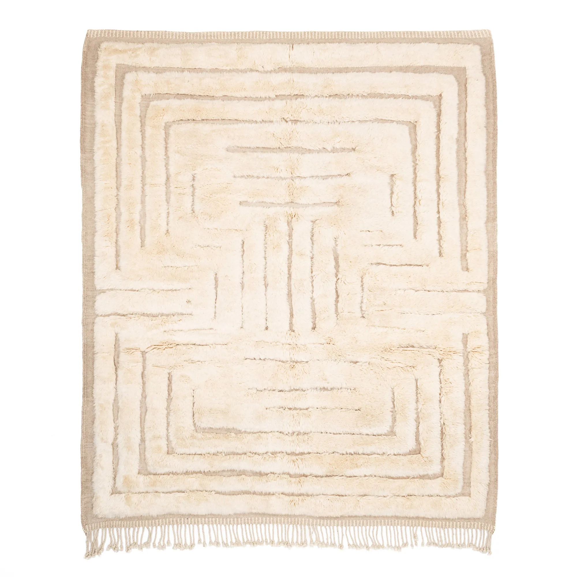 Mystic Labyrinth - Luxury Shag Moroccan Rug