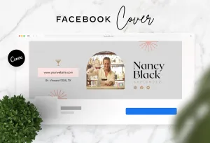 Nancy Facebook Cover Canva Template