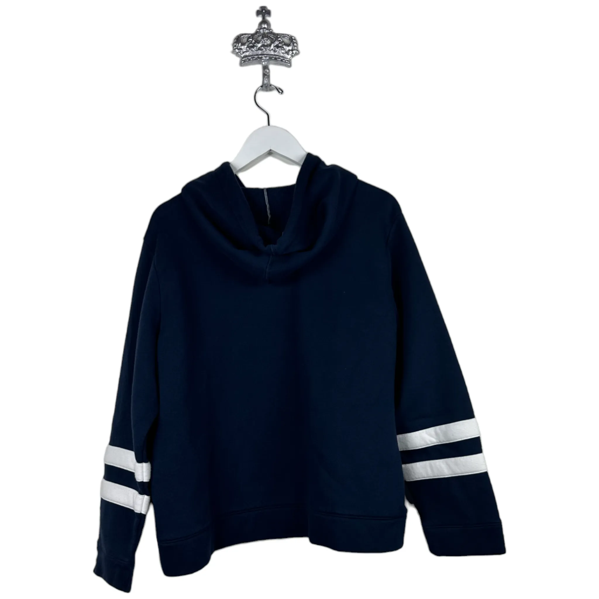 NAUTICA STRIPED SLEEVES HOODIE - XTRA LARGE