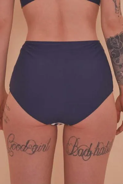 Nautical Bikini Brief - Blue/White -