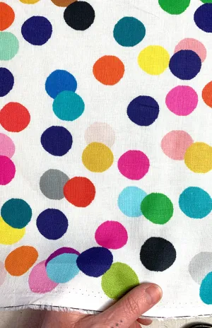NEW Confetti cotton linen per metre (larger print)