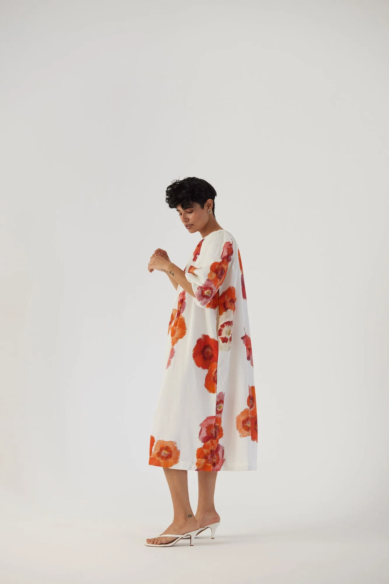 New Season Fall 24/Summer 25-Dress Cotton Satin Valentine White-YAMBB29-Fashion Edit Yam