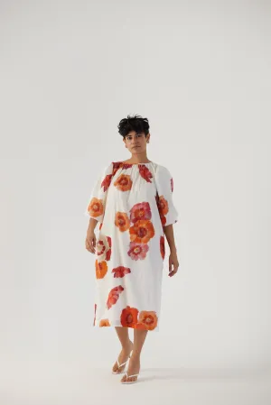 New Season Fall 24/Summer 25-Dress Cotton Satin Valentine White-YAMBB29-Fashion Edit Yam
